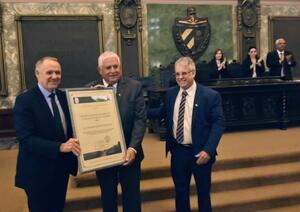 Ministro de Justicia intervino en acto de reconocimiento al Premio Nacional de Derecho al DR. José Luis Toledo Santander