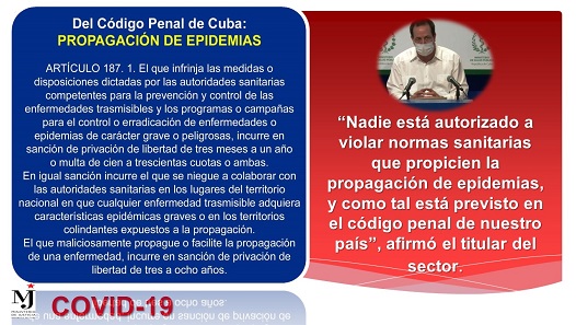 Cuba Covid-19 Boletín No.7 Minjus